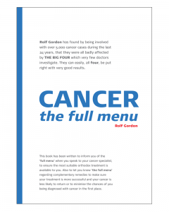 CANCER - The Full Menu by Rolf Gordon